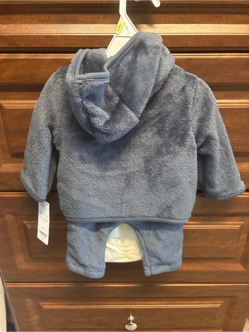 Carter's Plush Hooded Zip-Up Jacket in Slate